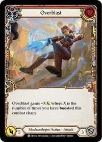 Overblast (Red) - Crucible of War - Flesh and Blood TCG card