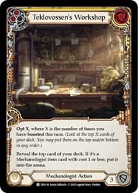 Teklovossen's Workshop (Yellow) - Crucible of War - Flesh and Blood TCG card