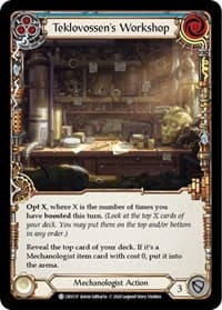 Teklovossen's Workshop (Blue) - Crucible of War - Flesh and Blood TCG card