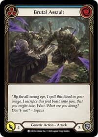 Brutal Assault (Blue) - Crucible of War - Flesh and Blood TCG card