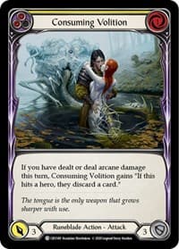 Consuming Volition (Yellow) - Crucible of War - Flesh and Blood TCG card