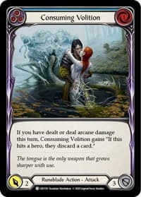 Consuming Volition (Blue) - Crucible of War - Flesh and Blood TCG card