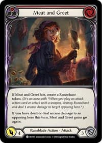 Meat and Greet (Red) - Crucible of War - Flesh and Blood TCG card