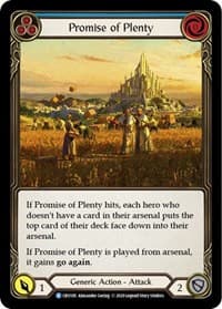 Promise of Plenty (Blue) - Crucible of War - Flesh and Blood TCG card