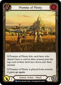 Promise of Plenty (Yellow) - Crucible of War - Flesh and Blood TCG card