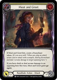 Meat and Greet (Yellow) - Crucible of War - Flesh and Blood TCG card
