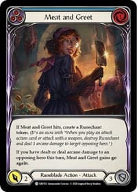 Meat and Greet (Blue) - Crucible of War - Flesh and Blood TCG card