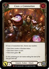Coax a Commotion - Crucible of War - Flesh and Blood TCG card