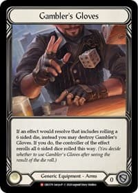 Gambler's Gloves - Crucible of War - Flesh and Blood TCG card