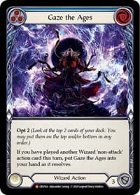 Gaze the Ages - Crucible of War - Flesh and Blood TCG card