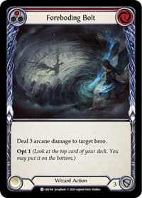 Foreboding Bolt (Red) - Crucible of War - Flesh and Blood TCG card