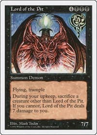 Lord of the Pit - Fifth Edition - Magic: The Gathering card