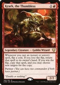 Krark, the Thumbless - Commander Legends - Magic: The Gathering card