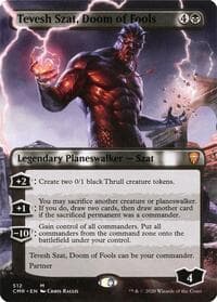 Tevesh Szat, Doom of Fools (Borderless) - Commander Legends - Magic: The Gathering card