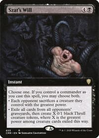 Szat's Will (Extended Art) - Commander Legends - Magic: The Gathering card