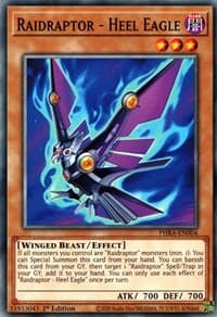 Raidraptor - Heel Eagle - Phantom Rage - YuGiOh card