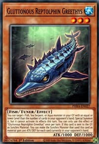 Gluttonous Reptolphin Greethys - Phantom Rage - YuGiOh card