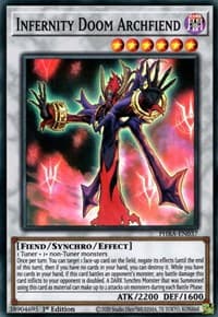 Infernity Doom Archfiend - Phantom Rage - YuGiOh card
