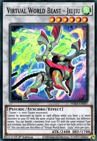 Virtual World Beast - Jiujiu - Phantom Rage - YuGiOh card