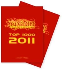 Top 1000 (2011) Card Sleeves for Yu-Gi-Oh! - Red (80-Pack) - Konami Card Sleeves - Card Sleeves card