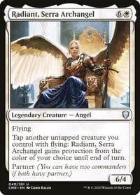 Radiant, Serra Archangel - Commander Legends - Magic: The Gathering card