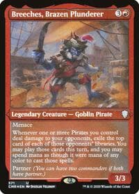 Breeches, Brazen Plunderer (Foil Etched) - Commander Legends - Magic: The Gathering card