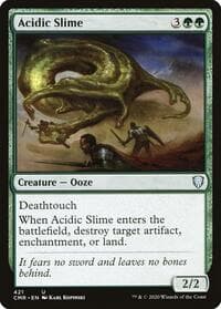 Acidic Slime - Commander Legends - Magic: The Gathering card