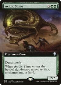 Acidic Slime (Extended Art) - Commander Legends - Magic: The Gathering card