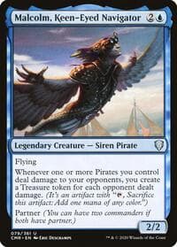 Malcolm, Keen-Eyed Navigator - Commander Legends - Magic: The Gathering card