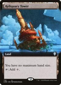 Reliquary Tower (Extended Art) - Commander Legends - Magic: The Gathering card