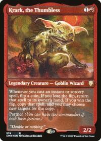 Krark, the Thumbless (Foil Etched) - Commander Legends - Magic: The Gathering card