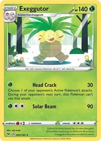 Exeggutor - SWSH04: Vivid Voltage - Pokemon card