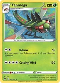 Yanmega - SWSH04: Vivid Voltage - Pokemon card