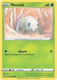 Nincada - SWSH04: Vivid Voltage - Pokemon card