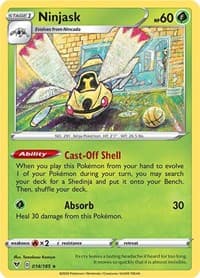 Ninjask - SWSH04: Vivid Voltage - Pokemon card