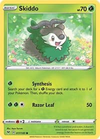 Skiddo - SWSH04: Vivid Voltage - Pokemon card