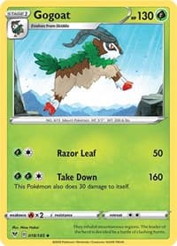 Gogoat - SWSH04: Vivid Voltage - Pokemon card