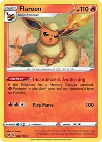 Flareon - SWSH04: Vivid Voltage - Pokemon card