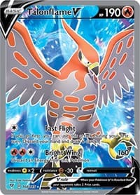 Talonflame V (Full Art) - SWSH04: Vivid Voltage - Pokemon card
