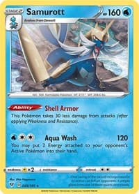 Samurott - SWSH04: Vivid Voltage - Pokemon card