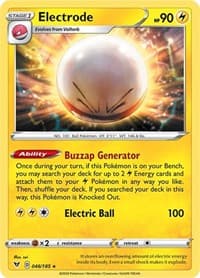 Electrode - SWSH04: Vivid Voltage - Pokemon card