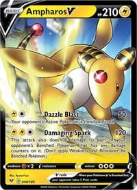 Ampharos V - SWSH04: Vivid Voltage - Pokemon card
