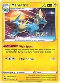 Manectric - SWSH04: Vivid Voltage - Pokemon card