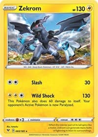 Zekrom - SWSH04: Vivid Voltage - Pokemon card