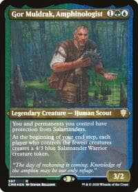 Gor Muldrak, Amphinologist (Foil Etched) - Commander Legends - Magic: The Gathering card