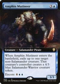 Amphin Mutineer (Extended Art) - Commander Legends - Magic: The Gathering card