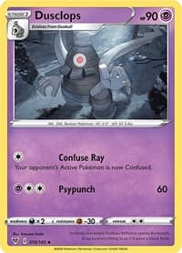 Dusclops - SWSH04: Vivid Voltage - Pokemon card