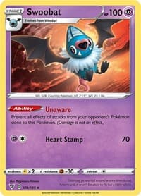 Swoobat - SWSH04: Vivid Voltage - Pokemon card
