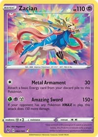 Zacian - SWSH04: Vivid Voltage - Pokemon card