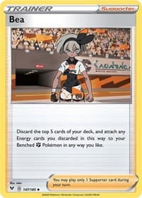 Bea - SWSH04: Vivid Voltage - Pokemon card